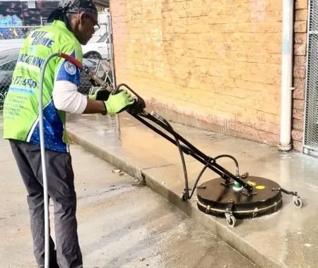 Concrete cleaning